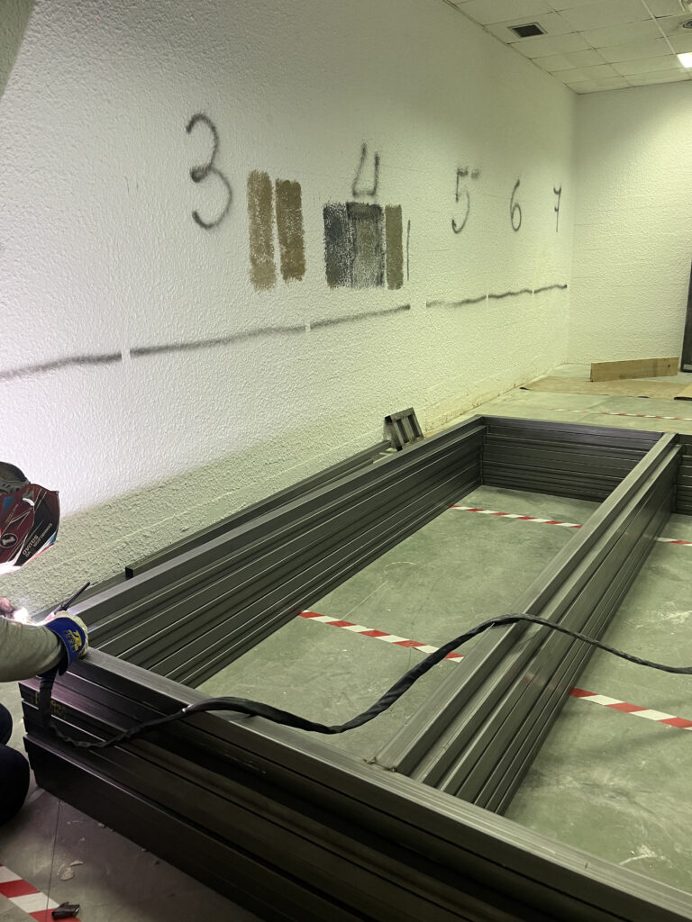 Estructura separación Construcciones metálicas y soldadura en Asturias - Acero Alpha