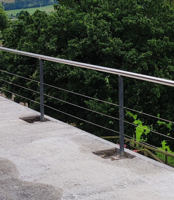 Barandilla en acero inoxidable y carbono - Acero Alpha